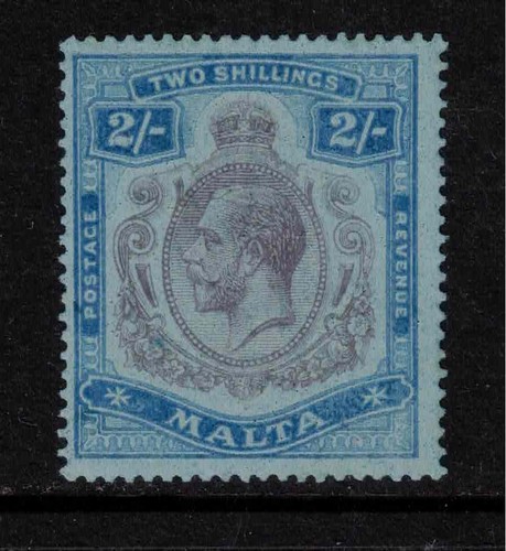 Malta 1921 kgv sg103g - kgv, 2/-